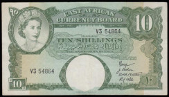 East Africa 10 Shillings (1858-60) Pick 38 QEII top left GVF
Estimate: 40-70