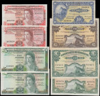 Gibraltar Government issues (8) 1 Pounds Pick 20b dated 15th September 1979 (2) serial numbers K436004 & K542351 and 5 Pounds Pick 21a dated 20th Nove...