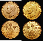 Brass Threepences (2) 1950 Peck 2394 EF with some contact marks, 1951 Peck 2396 GVF/NEF with some contact marks, both scarce in higher grades
Estimat...