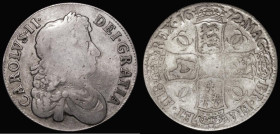 Crown 1672 VICESIMO QVARTO ESC 45, Bull 388 VG with some weakness in the centre
Estimate: 170-220