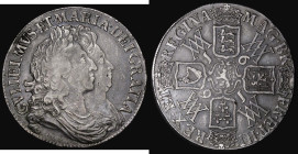 Crown 1691 I over E in GVLIELMVS TERTIO edge, as ESC 82, Bull 820, Good Fine, the obverse with some minor scratches and contact marks
Estimate: 2400-...