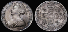 Crown 1707 Roses and Plumes ESC 102, Bull 1343 VF cleaned, now artificially toned with some adjustment lines
Estimate: 1300-1600