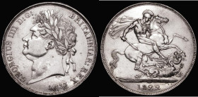 Crown 1822 TERTIO edge, ESC 252, Bull 2320 VF cleaned, with some scratches on the obverse
Estimate: 400-500