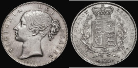 Crown 1845 Cinquefoil stops on edge ESC 282, Bull 2564 GVF with some small rim nicks and a gentle edge bruise by DEI, Ex London Coins Auction A137 Lot...
