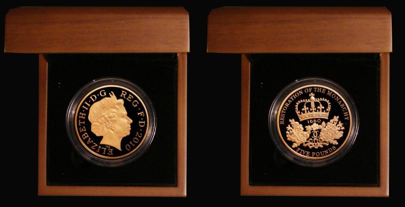 Five Pound Crown 2010 350th Anniversary of the Restoration of the Monarchy Gold ...