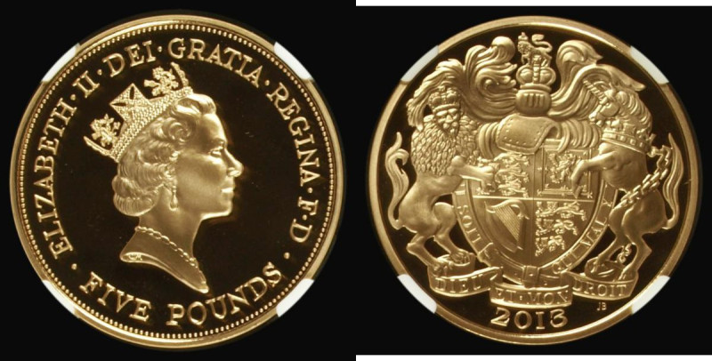 Five Pound Crown 2013 Queen Elizabeth II The Queen's Portraits - Maklouf head S....