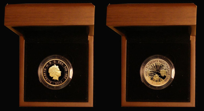 Two Pounds 2010 100th Anniversary of the Death of Florence Nightingale Gold Proo...