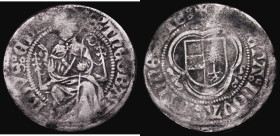 Alsace - Thann City, Plappert, undated, (16th Century) 23mm diameter, Obverse: St. Theobald seated, Reverse: Shield of City Arms, 1.72 grammes, Fine
...