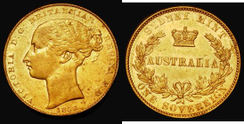 Australia Sovereign 1856 Sydney Branch Mint, Marsh A361, VF lightly rubbed on the portrait, lightly cleaned with some hairlines, and with a scuff on t...