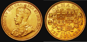 Canada Ten Dollars Gold 1912 KM#27 EF with some small rim nicks
Estimate: 850-950