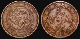 China - Kwangtung Province Ten Cash undated (1900-1906) Y#193 Fine, with a thin split around about 25% on the edge
Estimate: 25-50