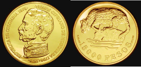 Columbia 15000 Pesos 1978 Gold Conservation series - Ocelot KM#266 UNC and fully lustrous
Estimate: 2000-2500