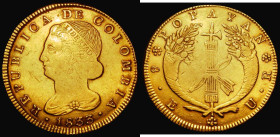 Columbia Eight Escudos 1833 UR KM#82.2 Fine, the obverse near so with some weakness in the centre
Estimate: 1500-1750