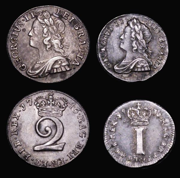 Maundy Odds (2) Twopence 1746, the 6 appears overstruck, the underlying digit un...