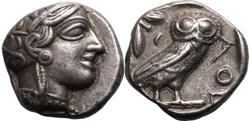 ANCIENT GREECE. ATTICA, ATHENS. 
Silver tetradrachm, circa 440-404 BC. 
Mid-ma...