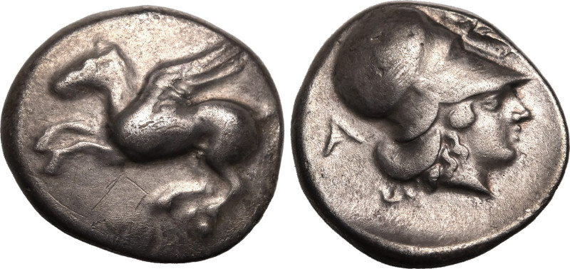 ANCIENT GREECE. EPEIROS, AMBRAKIA. 
Silver stater, circa 456-426 BC. 
Obv: Peg...