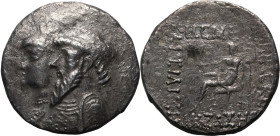 ANCIENT GREECE. KINGDOM OF ELYMAIS. Kamnaskires III and Anzaze. 
Silver tetradrachm, circa 82-72 BC. Seleukeia on the Hedyphon. 
Obv: conjoined bust...