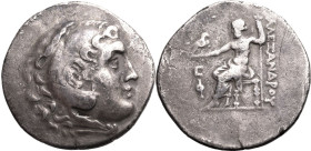 ANCIENT GREECE. LYKIA, PHASELIS. 
Silver tetradrachm, dated CY 6 = 216/5 BC. 
In the name and types of Alexander III 'the Great' of Macedon. Obv: he...