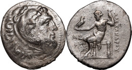 ANCIENT GREECE. PAMPHYLIA, ASPENDOS. 
Silver tetradrachm, CY 8 = 205/4 BC. 
In the name and types of Alexander III of Macedon. Obv: head of Herakles...
