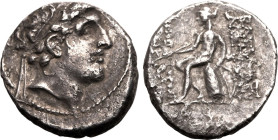 ANCIENT GREECE. SELEUKID KINGDOM. Alexander I Balas. 
Silver drachm, circa 151-147 BC. Antioch on the Orontes. 
Obv: diademed head right. Rev: &Beta...