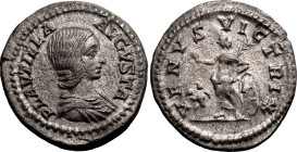 ROMAN EMPIRE. Plautilla (wife of Caracalla). 
Silver denarius, AD 202-205. Rome. 
Obv: PLAVTILLA AVGVSTA, draped bust right. Rev: VENVS VICTRIX, Ven...