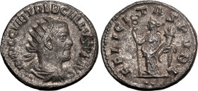 ROMAN EMPIRE. Trebonianus Gallus. 
Silver antoninianus, AD 251-252. Antioch. 
Obv: IMP C C VIB TREB GALLVS P F AVG, radiate, draped and cuirassed bu...
