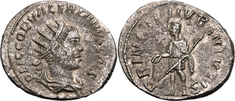 ROMAN EMPIRE. Valerian II (son of Gallienus). 
Billon antoninianus, AD 254-255....