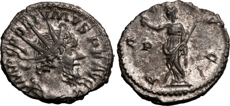 ROMAN EMPIRE. Postumus. 
Billon antoninianus, AD 268. Treveri. 
Obv: IMP C POS...