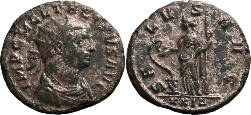 ROMAN EMPIRE. Tacitus. 
Billon antoninianus, AD 275-276. Rome. 
Obv: IMP C M C...