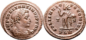 ROMAN EMPIRE. Constantine I 'the Great'. 
Billon nummus, AD 310. Londinium (London). 
Obv: IMP CONSTANTINVS P F AVG, laureate and cuirassed bust rig...