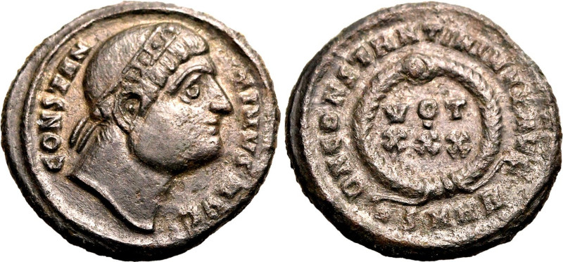 ROMAN EMPIRE. Constantine I 'the Great'. 
Billon nummus, AD 327-329. Heraclea. ...
