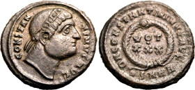 ROMAN EMPIRE. Constantine I 'the Great'. 
Billon nummus, AD 327-329. Heraclea. 
Obv: CONSTANTINVS AVG, diademed head right, gazing upwards to God. R...