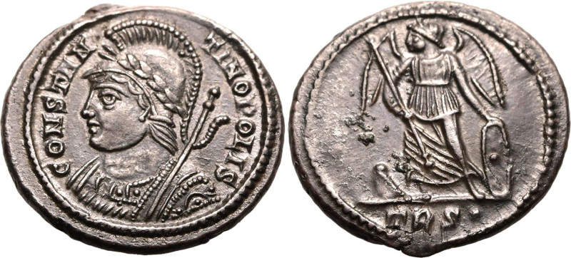 ROMAN EMPIRE. Commemorative Issue. 
Billon nummus, AD 330-331. Treveri. 
Struc...