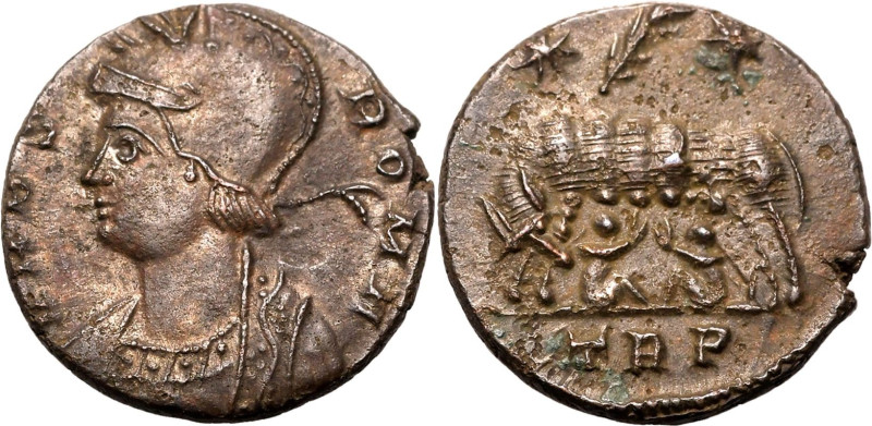 ROMAN EMPIRE. Commemorative Issue. 
Billon nummus, AD 333-334. Treveri. 
Obv: ...