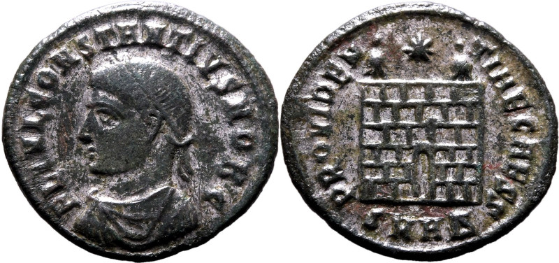 ROMAN EMPIRE. Constantius II (Caesar). 
Billon nummus, AD 324-325.. Nicomedia. ...