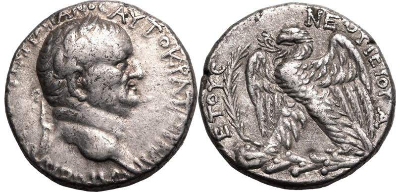 ROMAN PROVINCIAL. SELEUCIS AND PIERIA, ANTIOCH. Vespasian. 
Silver tetradrachm,...