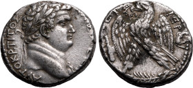 ROMAN PROVINCIAL. SELEUCIS AND PIERIA, ANTIOCH. Titus (Caesar). 
Silver tetradrachm, NHY 3 = AD 70/1. 
Obv: AYTOKP TITO&Sigma; KAI&Sigma; OYE&Sigma;...