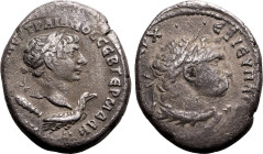 ROMAN PROVINCIAL. SELEUCIS AND PIERIA, ANTIOCH. Trajan. 
Silver tetradrachm, dated RY 15 = AD 110/1. 
Obv: &Alpha;&Upsilon;&Tau;&Omicron;&Kappa;&Rho...