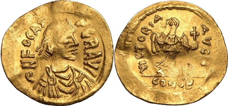 BYZANTINE EMPIRE. Phocas. 
Gold semissis, AD 602-610. Constantinople. 
Obv: &p...
