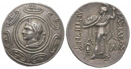 Kingdom of Macedonia, Antigonos II Gonatas 277-239 BC.
Tetradrachm AG 17.1 g. Ref : SNG Saroglos 921-3 EF
Provenance: from the collection Pozzi, Novil...