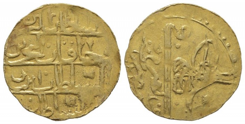 Egypt. Napoleonic Occupation 1798-1801. Gold Zeri Mahbub 1203 AH, with B.
AU 2,5...