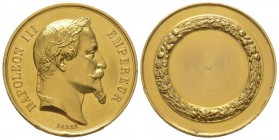 France, Napoléon III 1852-1870.
Gold medal, AU 23.62 g. 33 mm, by Barre AU