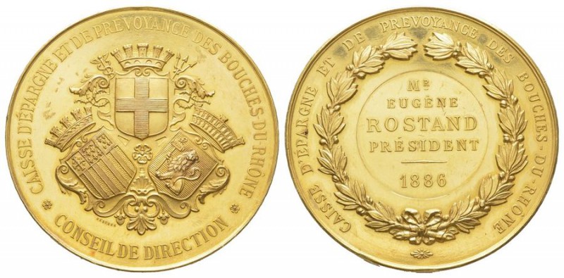 France, Third Republic 1870-1940.
Gold medal, 1886, « Caisse d’Épargne et de pr...