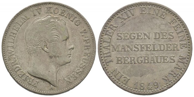 Germany, Brandenburg-Prussia, Friedrich Wilhelm IV
Taler, 1849, AG 22.10 g.
Ref ...