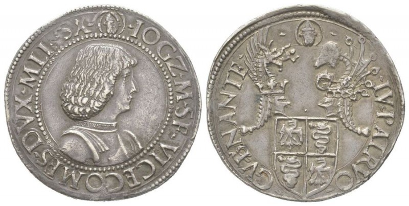 Italy, Milan, Giovanni Galeazzo Maria Sforza Testone, 1481-1494, AG 9.64 g.
Ref ...