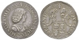 Italy, Milan, Giovanni Galeazzo Maria Sforza Testone, 1481-1494, AG 9.64 g.
Ref : MIR 222, Crippa 4
VF/XF