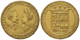 Italy, Luigi Alessandro Crivelli and Anna Crivelli Valperga, Counts of Lomello Gold medal, Milan, AU 23.12 g. 34.8 mm
XF, very rare, traces of mountin...