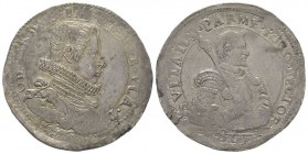 Italy, Parma, Odoardo Farnese, 1622-1646 1/2 Scudo, 1626, AG 13,85 g.
Ref : MIR 1015/2 (R3)
XF
Provenance: Künker, 159, 29-30.09.2009, lot 1907