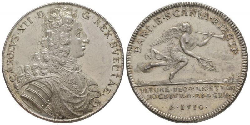 Sweden, Karl XII, 1697-1718
Silver medal, 1710, AG 32.77 g. 42 mm Ref : Hildebra...