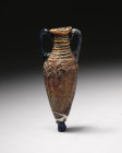 **Item Description:**

**Feathered Patterned Amphoriskos, Hellenistic period, 2nd-1st century B.C., 13.5 cm.**

**Condition:**

Outstanding quality, f...